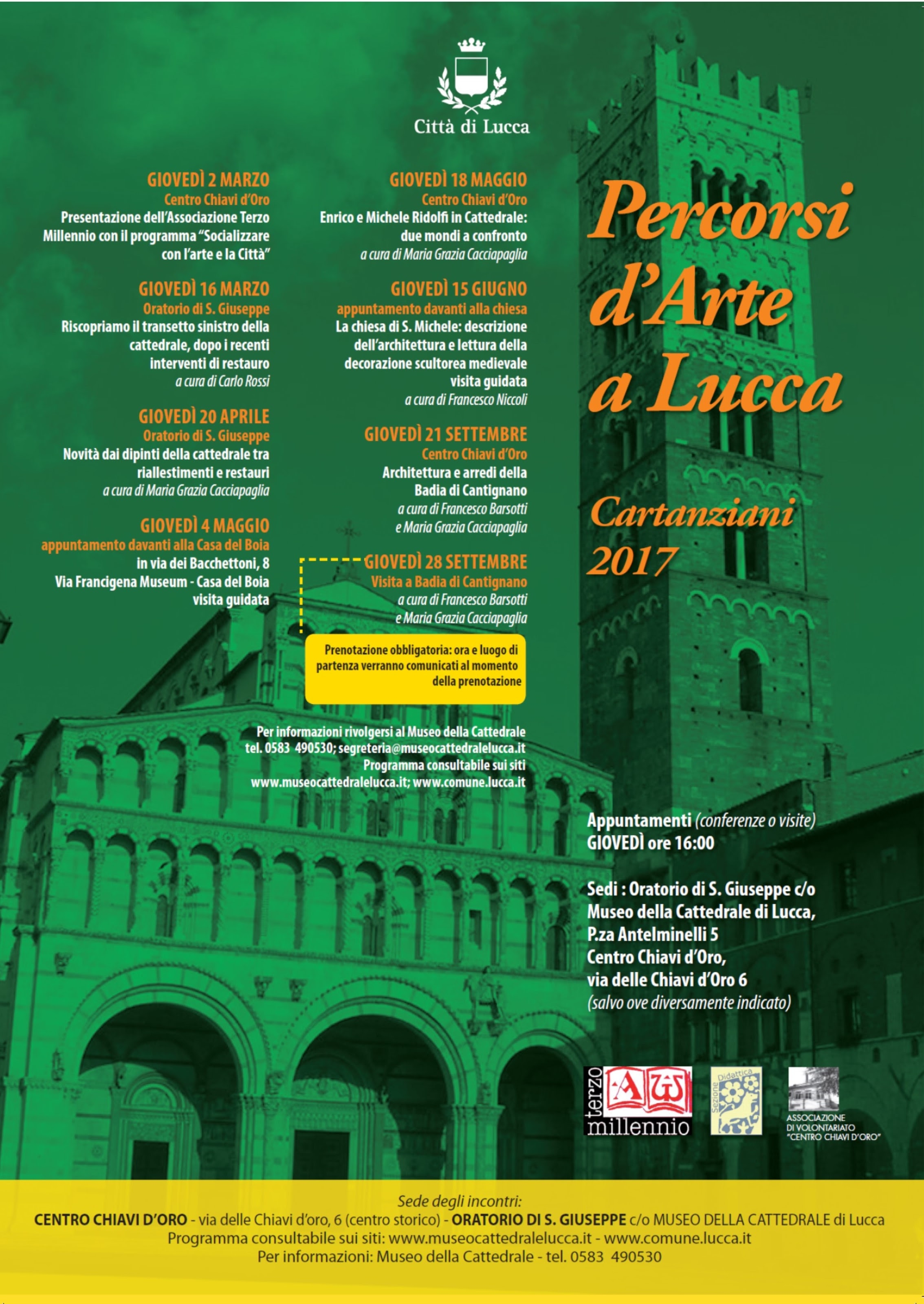 PERCORSI D'ARTE A LUCCA: CONFERENZE E VISITE GUIDATE GRATUITE
